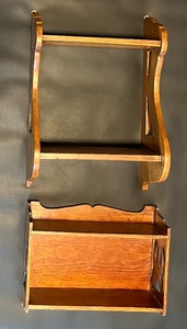 lot 171 image: Vintage Pair of Decorative Wood Shelves