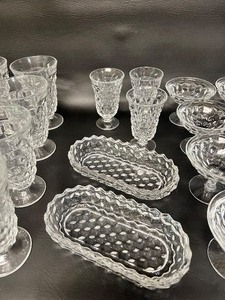 lot 269 image: Vintage American Fostoria Glass Tumblers, Sherbets & More