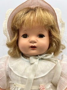 lot 264 image: Vintage Effanbee Baby Evelyn Doll & Vintage 1920s Horseman Doll