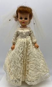 lot 268 image: Vintage Ginny Vogue Bride Doll