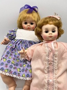 lot 270 image: Double the Fun Vintage 1957 Rosey Posey Madame Alexander Doll & 1965 Madame Alexander Doll
