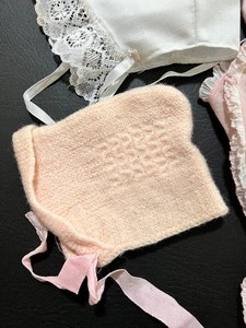 lot 292 image: Vintage Variety of Doll Bonnets