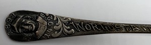 lot 278 image: Vintage Souvenir Spoons including 1893 Worlds Fair