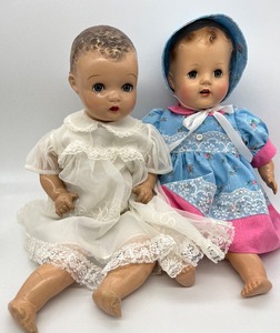 lot 205 image: Vintage 1939 Princess Beatrix Composition Doll & 1940s Schilling Doll