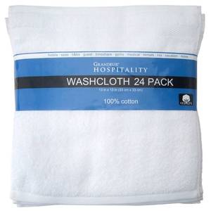lot 24 image: Grandeur Hospitality Towels, Wash Cloth 24-piece