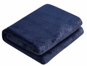 lot 35 image: Monte & Jardin Ultra Soft Plush Throw, Blue, Extra Warmth, Polyester Blanket