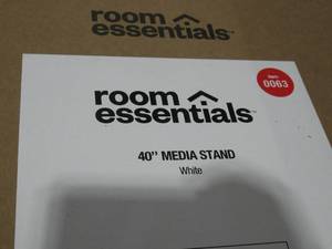 lot 114 image: Storage TV Stand for TVs up to 43 White - Room Essentials