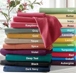 lot 11 image: Color Connection Microfiber Aqua Sheet Set - Cal King