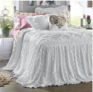 lot 15 image: Angelica Ruffle Chenille Bedspread - Queen