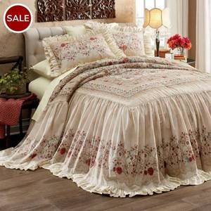 lot 25 image: Alexandria Skirted Bedspread - Queen
