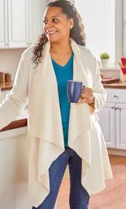 lot 213 image: Fleece Lounge Cardigan - XL