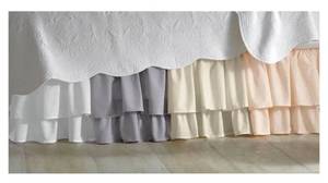 lot 285 image: Cottage Voile Bedskirt - Gray - Full