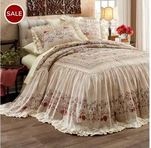 lot 56 image: Alexandria Skirted Bedspread - King