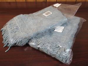 lot 127 image: Lot of 2 Emily Chenille Shams - Blue