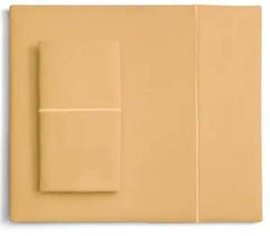 lot 120 image: Royal 1000-Thread Count Cotton-Rich Sheet Set - Gold - King