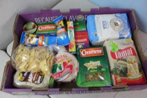 lot 48 image: Assorted Shelf Pull Food Box