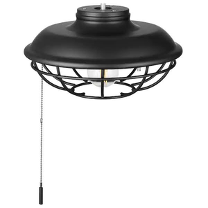 lot 4 image: NEW - Hampton Bay Universal Matte Black Ceiling Fan LED Light Kit (NO FAN - LIGHT ONLY) 082392522292 MSRP $51.97