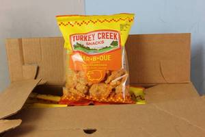 lot 69 image: 12 Bags of Turkey Creek BBQ Chicharrones - Best by 3172023