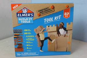 lot 126 image: NEW - Elmers 60pc Build It Tools Construct & Create Activity Starter Set