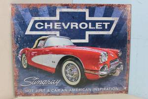 lot 166 image: NEW - Metal Sign Wall Art 16 x 12 Factory Sealed