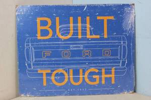 lot 168 image: NEW - Metal Sign Wall Art 16 x 12 Factory Sealed