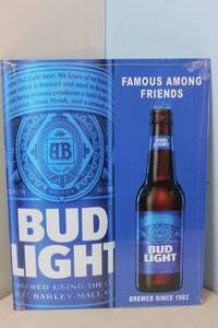 lot 170 image: NEW - Metal Sign Wall Art 16 x 12 Factory Sealed