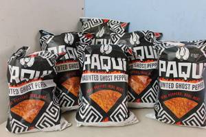 lot 180 image: 6 Bags of Paqui Haunted Ghost Pepper Chips Best By 4032023