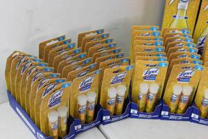lot 187 image: 160 Lysol Smart Refills & 6 Lysol Smart Bottles with refill - Citrus Breeze Scent