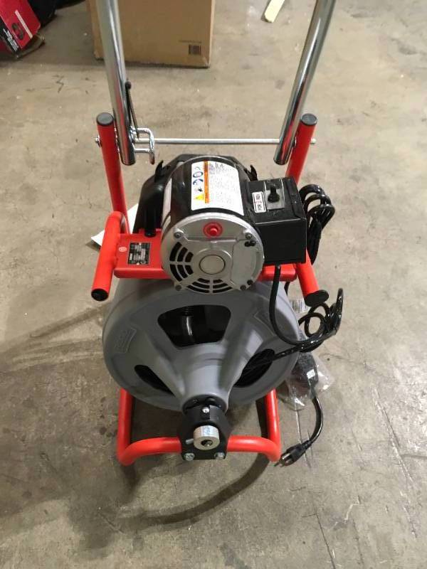 RIDGID K-400 Drain Cleaning Snake Auger 120-Volt Drum Machine with