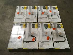 lot 1 image: Lot of American Standard Fairbury 2S Single-Handle Pull-Down Sprayer Kitchen Faucet in Polished Chrome    Customer Returns See Pictures