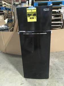 lot 12 image: Magic Chef 7.3 cu. ft. 2-Door Mini Fridge in Black with Freezer Customer Returns See Pictures
