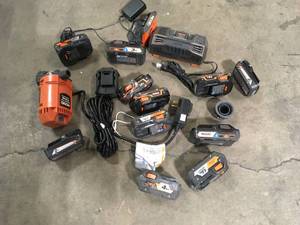 lot 24 image: Lot of Power Tools Battery and Chargers Customer Returns See Pictures