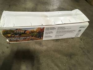 lot 38 image: AllFitHD 50 in. 26 cu. ft. Riding MowerTractor Attachment  Customer Returns See Pictures