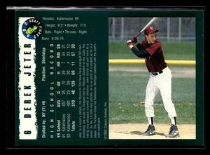 lot 20 image: 1992 Classic Best Derek Jeter Rookie Card #6