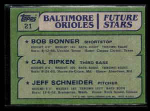 lot 26 image: 1982 Topps Cal Ripken Jr. Rookie Card #21