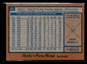 lot 30 image: 1978 Topps Pete Rose #20