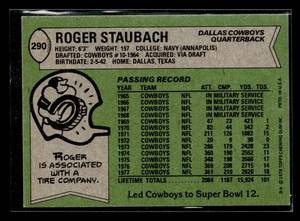 lot 44 image: 1978 Topps Roger Staubach #290