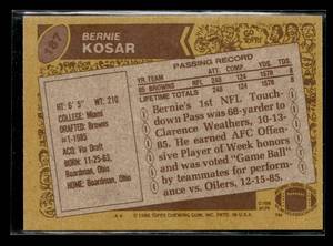 lot 48 image: 1986 Topps Bernie Kosar Rookie Card #187