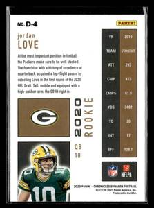 lot 55 image: 2020 Dynagon Jordan Love Rookie Card #D-4