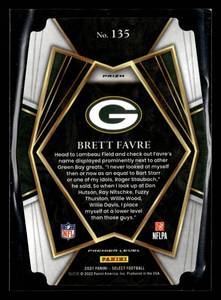 lot 56 image: 2021 Select Die Cut Prizm Brett Favre #135