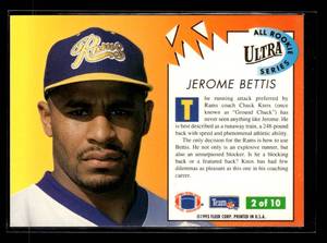 lot 99 image: 1993 Ultra All Rookie Jerome Bettis Rookie Card #2