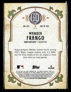 lot 125 image: 2022 Gypsy Queen Green Wander Franco Rookie #299