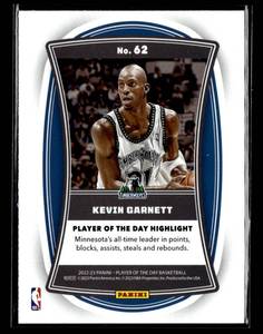lot 154 image: 2022 POD Orange Foil Kevin Garnett #62 Serial #196199