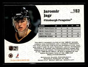 lot 158 image: 1991 Pro Set Jaromir Jagr Autograph Card #183