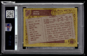 lot 162 image: PSA 5 1986 Topps Jerry Rice Rookie Card #161
