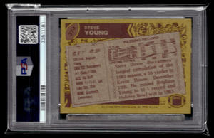 lot 163 image: PSA 7 1986 Topps Steve Young Rookie Card #374