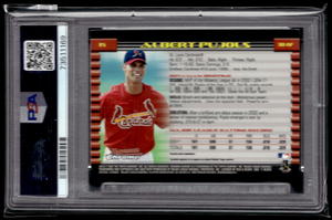 lot 167 image: PSA 8 2002 Bowman Chrome Albert Pujols #15