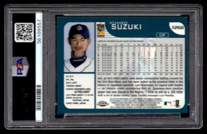 lot 171 image: PSA 7 2001 Topps Chrome Traded Ichiro Suzuki Rookie Card #T266