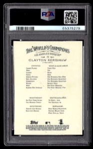 lot 173 image: PSA 9 2008 Topps Allen & Ginter Clayton Kershaw Rookie Card #72