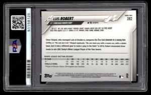 lot 176 image: PSA 9 2020 Topps Luis Robert Rookie Card #392